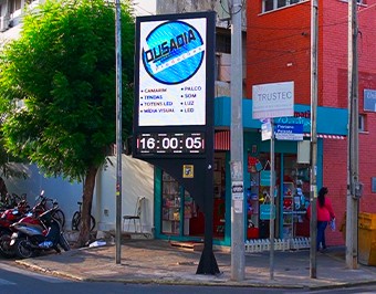 Painel de LED P5 outdoor em pontos estratégicos | Iguatu - CE