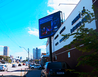 Mundo de LED instala Painel de LED Outdoor P5 de 4x3 metros em Fortaleza Ceará