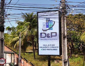 Mundo de LED instala painel P5 outdoor 2x4 metros na Av. Eusébio de Queiroz em Eusébio - CE