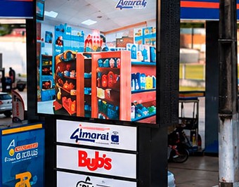 Totem de LED P5 em posto de combustível: case Boa Vista (RR)