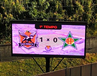 Painel de LED 6m x 3m no Estádio do Nova Iguaçu Futebol Clube - RJ