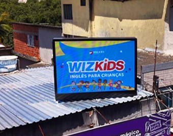 Painel Digital P5 Outdoor 3x2m Da Mundo de LED em Guarapari - ES