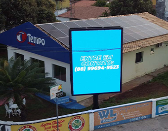 Mundo de LED instala painel digital 288cm x 384cm em Juazeiro do Norte - CE