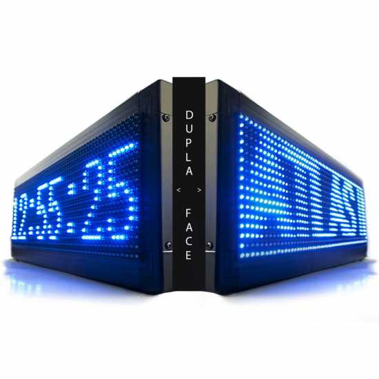 Painel De Led Dupla Face 71cm X 23cm Letreiro Luminoso Painel De Led Dupla Face 71cm X 23cm Letreiro Luminoso