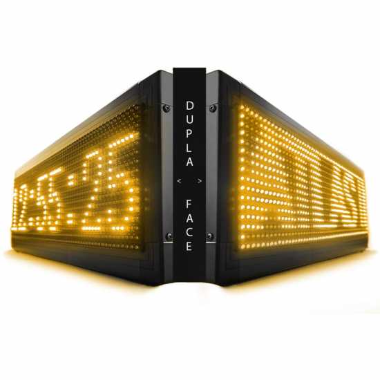 Painel De Led Dupla Face 71cm X 23cm Letreiro Luminoso Painel De Led Dupla Face 71cm X 23cm Letreiro Luminoso