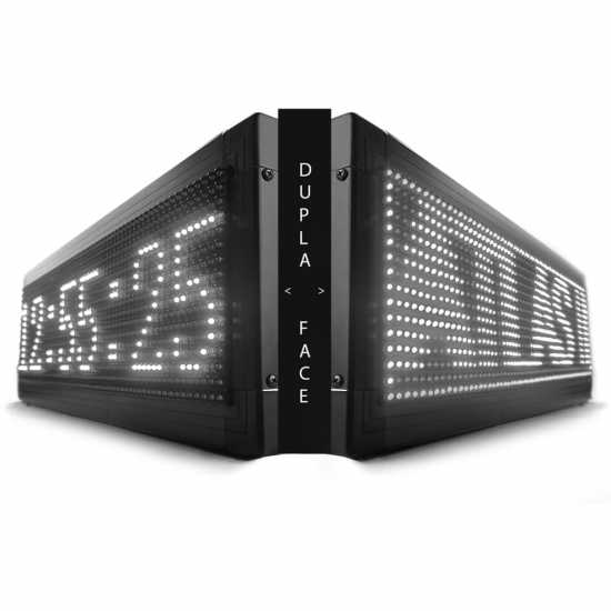 Painel De Led Dupla Face 71cm X 23cm Letreiro Luminoso Painel De Led Dupla Face 71cm X 23cm Letreiro Luminoso