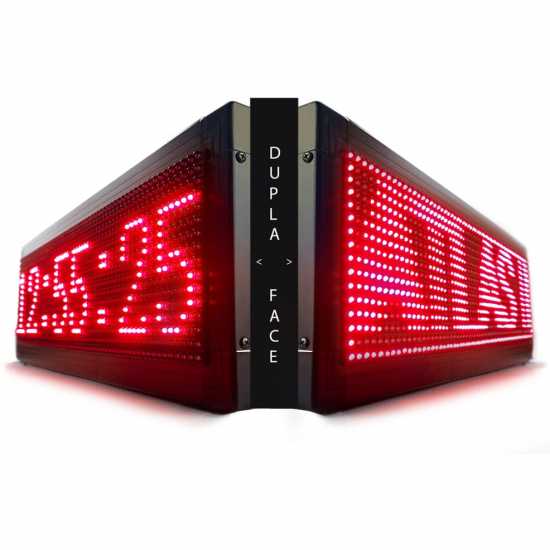Painel De Led Dupla Face 71cm X 23cm Letreiro Luminoso Painel De Led Dupla Face 71cm X 23cm Letreiro Luminoso