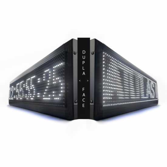 Painel De LED, Letreiro Digital luminoso 103cm x 23cm Alto Brilho - Dupla Face Painel De LED, Letreiro Digital luminoso 103cm x 23cm Alto Brilho - Dupla Face