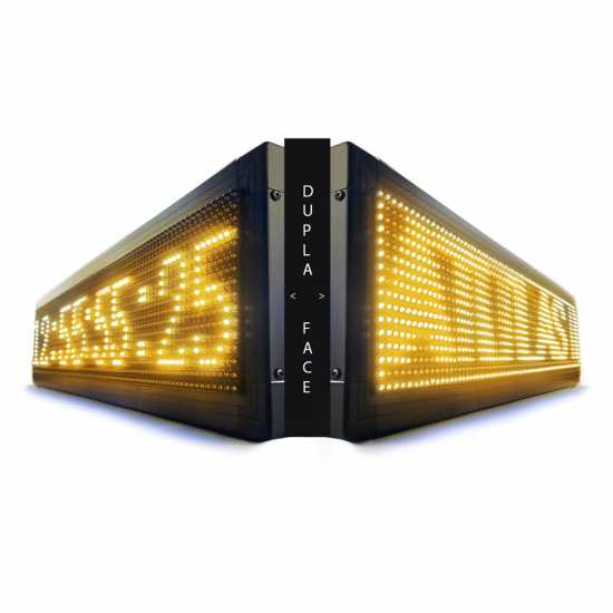 Painel De LED, Letreiro Digital luminoso 103cm x 23cm Alto Brilho - Dupla Face Painel De LED, Letreiro Digital luminoso 103cm x 23cm Alto Brilho - Dupla Face