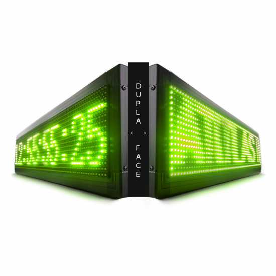 Painel De LED, Letreiro Digital luminoso 103cm x 23cm Alto Brilho - Dupla Face Painel De LED, Letreiro Digital luminoso 103cm x 23cm Alto Brilho - Dupla Face