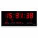 Relógio De Parede Led Digital 36cm x 15cm Com Termômetro Alarme Calendário e Botões de Ajuste traseiro Relógio De Parede Led Digital 36cm x 15cm Com Termômetro Alarme Calendário e Botões de Ajuste traseiro