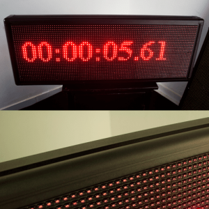 Painel de LED Cronômetro e placar 103cm x 39cm de alto brilho