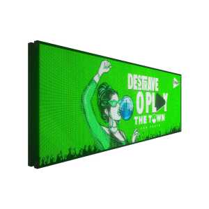 Painel de LED P5 294cm x 102cm Full Color Publicitário - Uso Interno