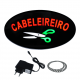 Placa De Led Cabeleireiro 43cm x 23cm Letreiro de Sinalização Luminoso Neon Placa De Led Cabeleireiro 43cm x 23cm Letreiro de Sinalização Luminoso Neon