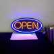 Placa Neon Flex 50cm x 25cm Open Letreiro Luminoso Placa Neon Flex 50cm x 25cm Open Letreiro Luminoso