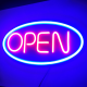 Placa Neon Flex 50cm x 25cm Open Letreiro Luminoso Placa Neon Flex 50cm x 25cm Open Letreiro Luminoso