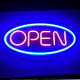 Placa Neon Flex 50cm x 25cm Open Letreiro Luminoso Placa Neon Flex 50cm x 25cm Open Letreiro Luminoso