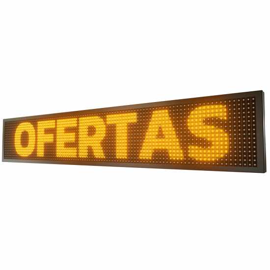 Painel De LED, Letreiro Digital 103cm x 23cm Alto Brilho Painel De LED, Letreiro Digital 103cm x 23cm Alto Brilho