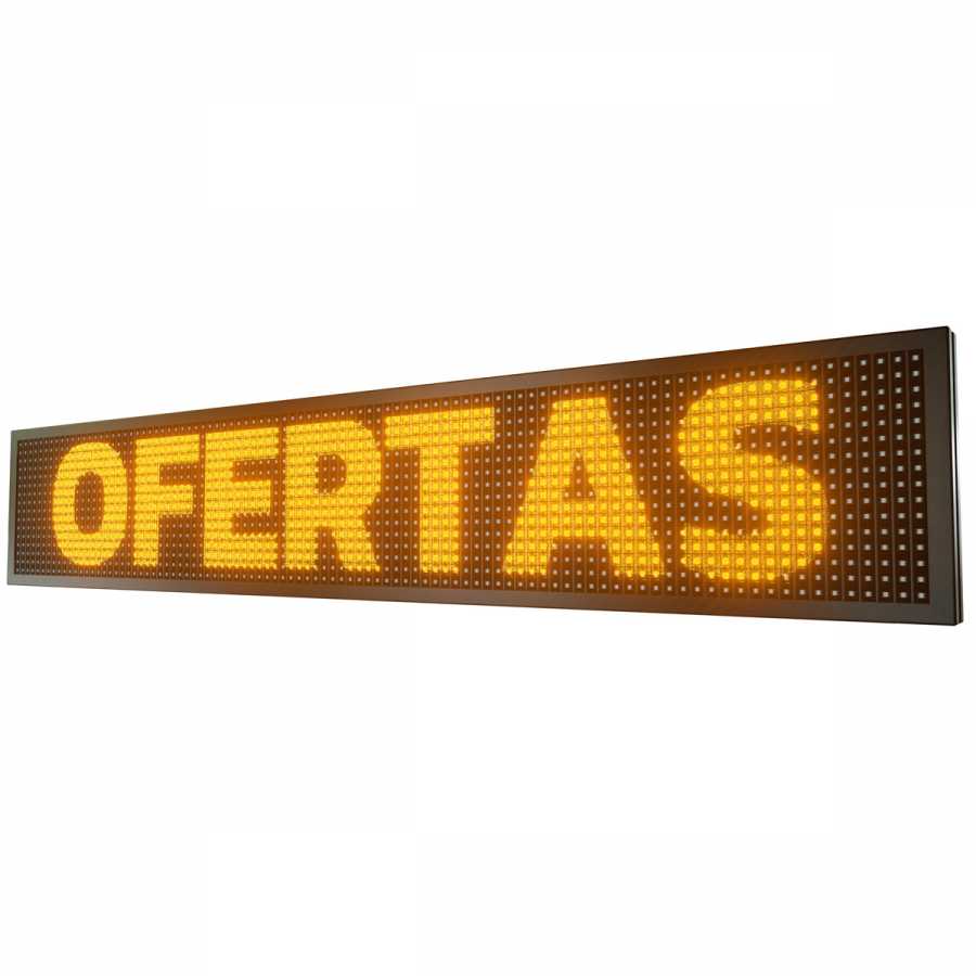 Painel De LED, Letreiro Digital 103cm x 23cm Alto Brilho Painel De LED, Letreiro Digital 103cm x 23cm Alto Brilho
