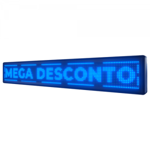 Painel De LED, Letreiro Digital luminoso 135cm x 23cm Alto Brilho