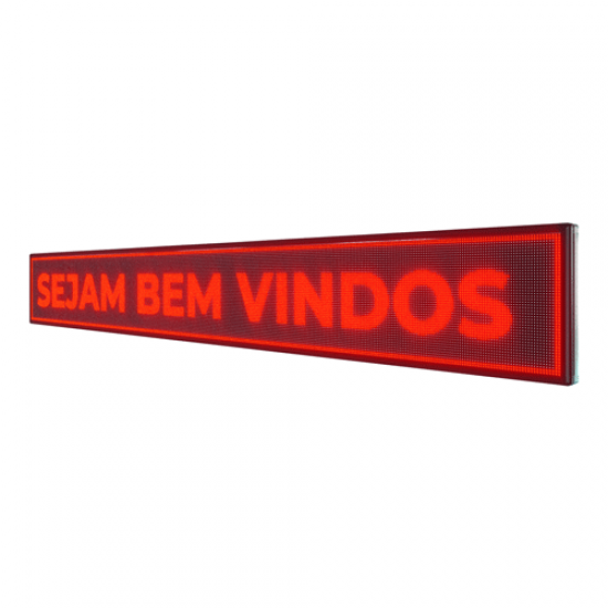 Painel De LED, Letreiro Digital 391cm x 55cm Alto Brilho USB Painel De LED, Letreiro Digital 391cm x 55cm Alto Brilho USB