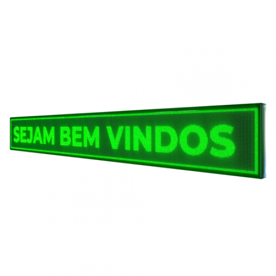 Painel De LED, Letreiro Digital 391cm x 55cm Alto Brilho USB Painel De LED, Letreiro Digital 391cm x 55cm Alto Brilho USB