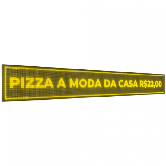 Painel De LED, Letreiro Digital 391cm x 55cm Alto Brilho USB Painel De LED, Letreiro Digital 391cm x 55cm Alto Brilho USB