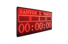 Painel de LED - Placar e Cronometro Digital 199cm x 88cm - Uso Externo