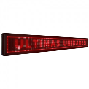 Painel De LED, Letreiro Digital 199cm x 23cm Alto Brilho