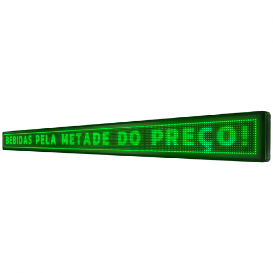 Painel De LED, Letreiro Digital 199cm x 23cm Alto Brilho Painel De LED, Letreiro Digital 199cm x 23cm Alto Brilho