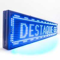 Painel Luminoso De Led Uma Cor 100cm X 20cm USB ou Wifi de Uso Interno SMD