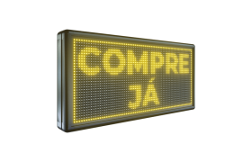 Painel De LED, Letreiro Digital 71cm x 39cm Alto Brilho - Uso Interno