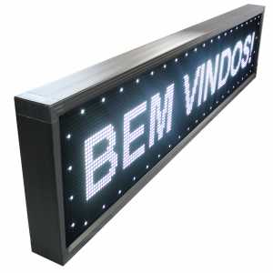 Painel De LED, Letreiro Digital 263cm x 55cm Alto Brilho