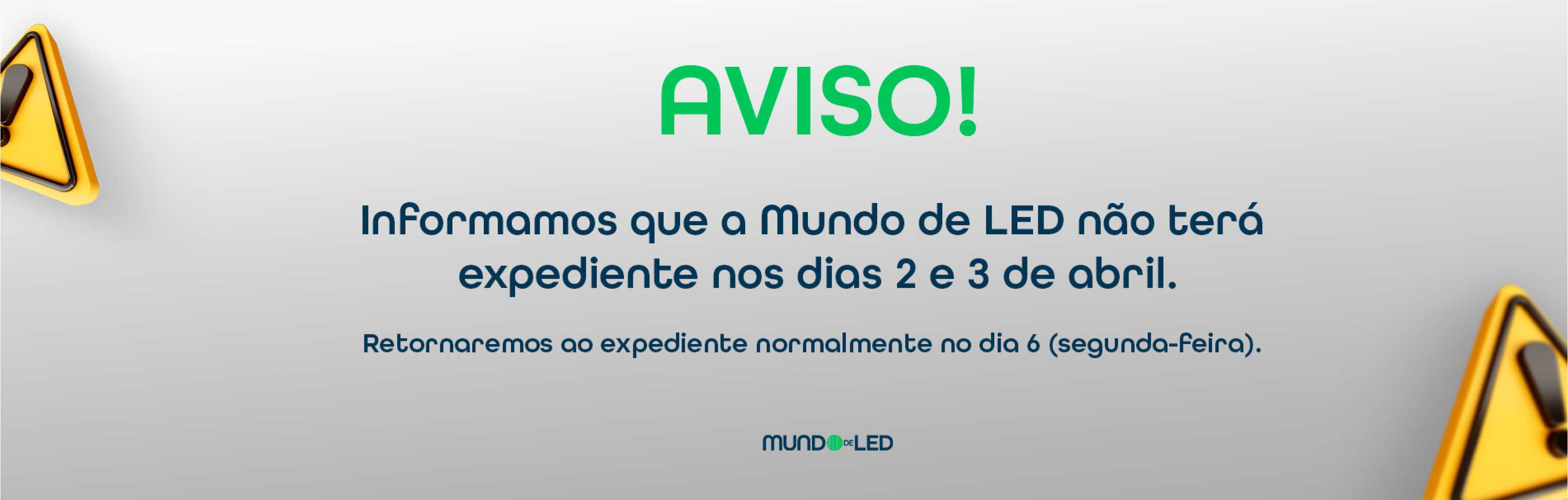 Aviso feriado semana santa