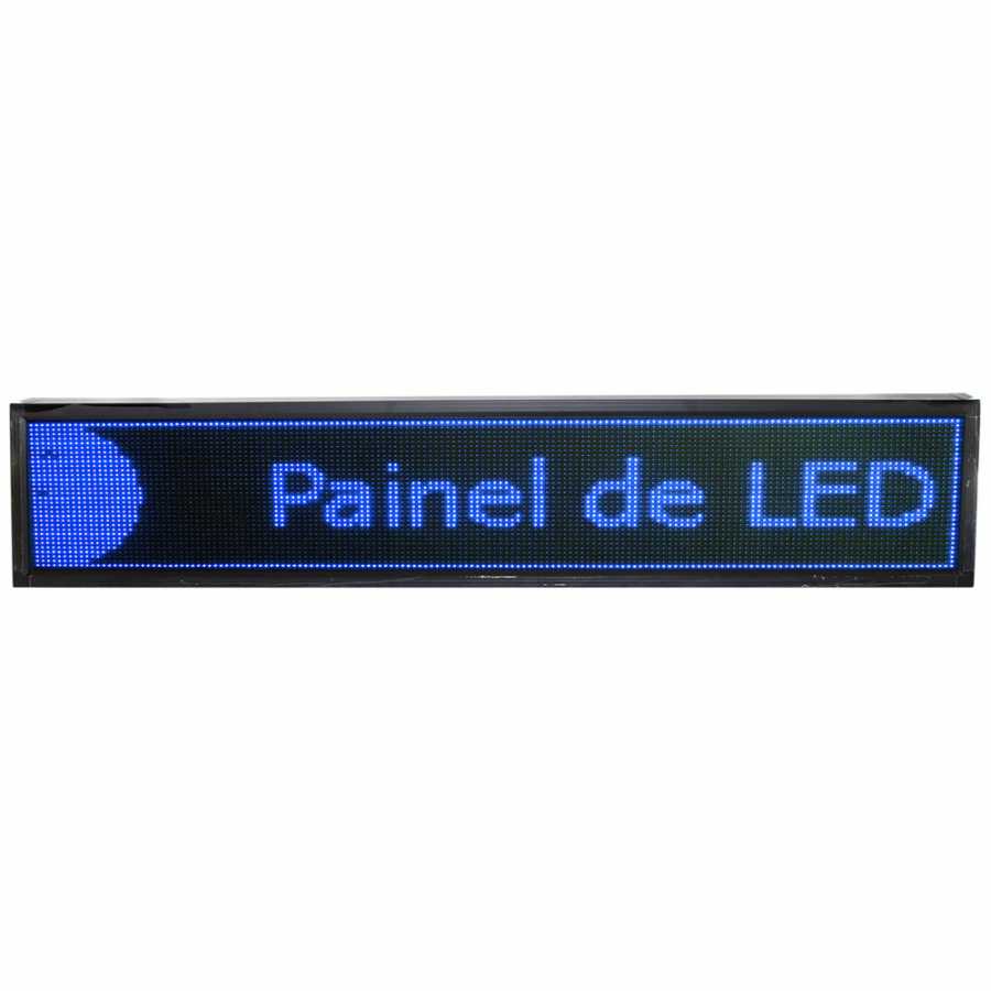 Painel De LED, Letreiro Digital 199cm x 39cm Alto Brilho