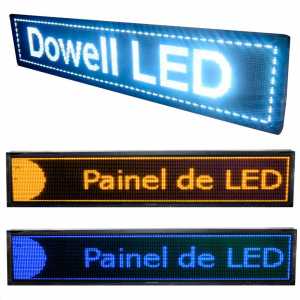 Painel De LED, Letreiro Digital 199cm x 39cm Alto Brilho