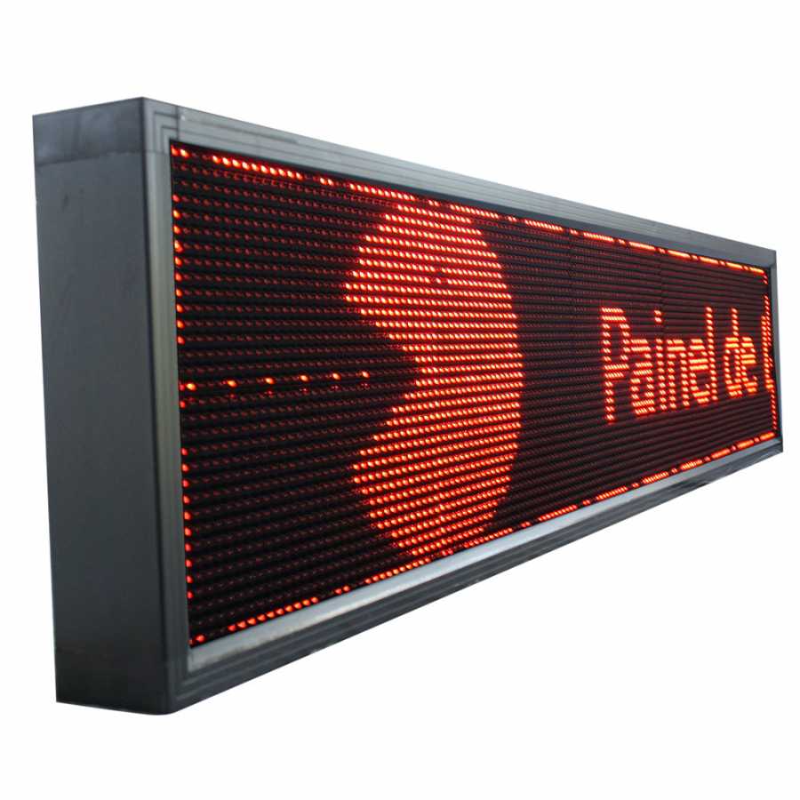 Painel De LED, Letreiro Digital 199cm x 39cm Alto Brilho