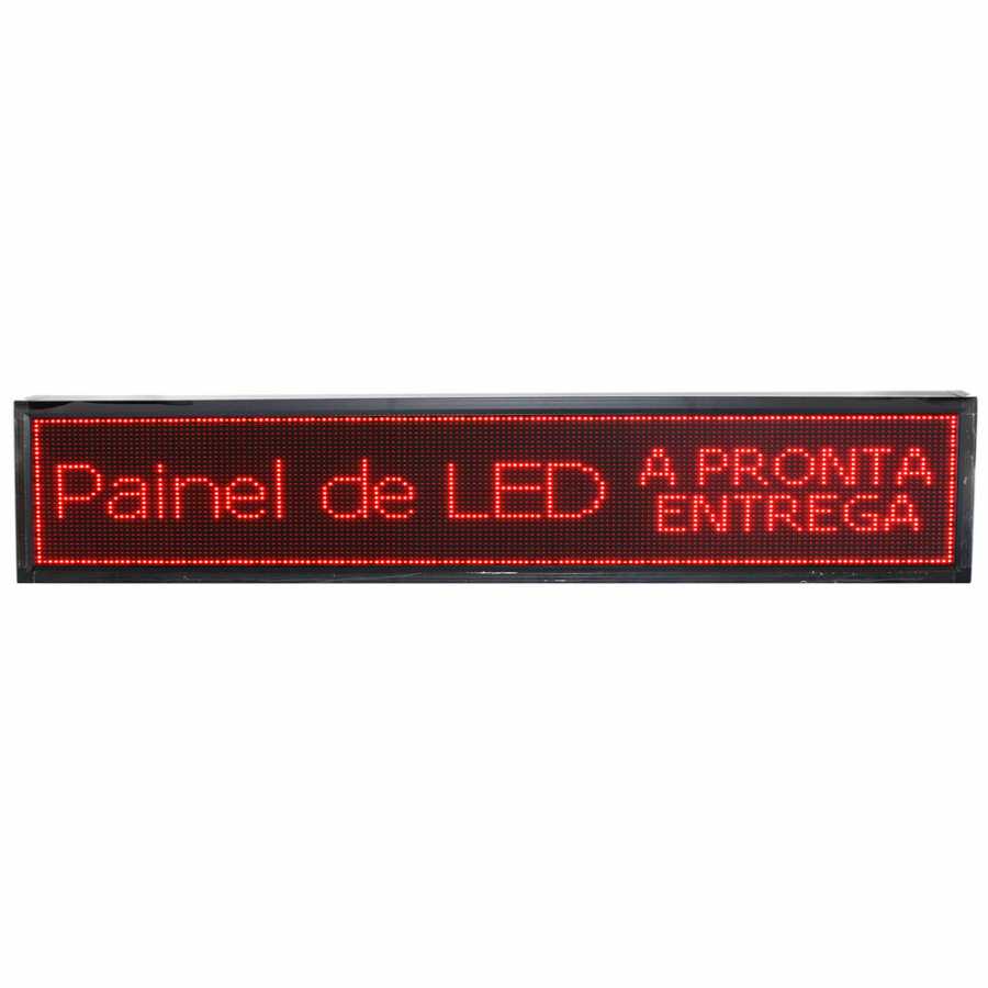 Painel De LED, Letreiro Digital 199cm x 39cm Alto Brilho