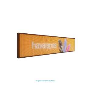 Painel De Led P5 De 199cm X 39cm Full Color Suporta Vídeos RGB - Uso Externo