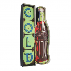 Luminária De Parede Coca Cola Cold Vintage