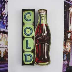 Luminária De Parede Coca Cola Cold Vintage