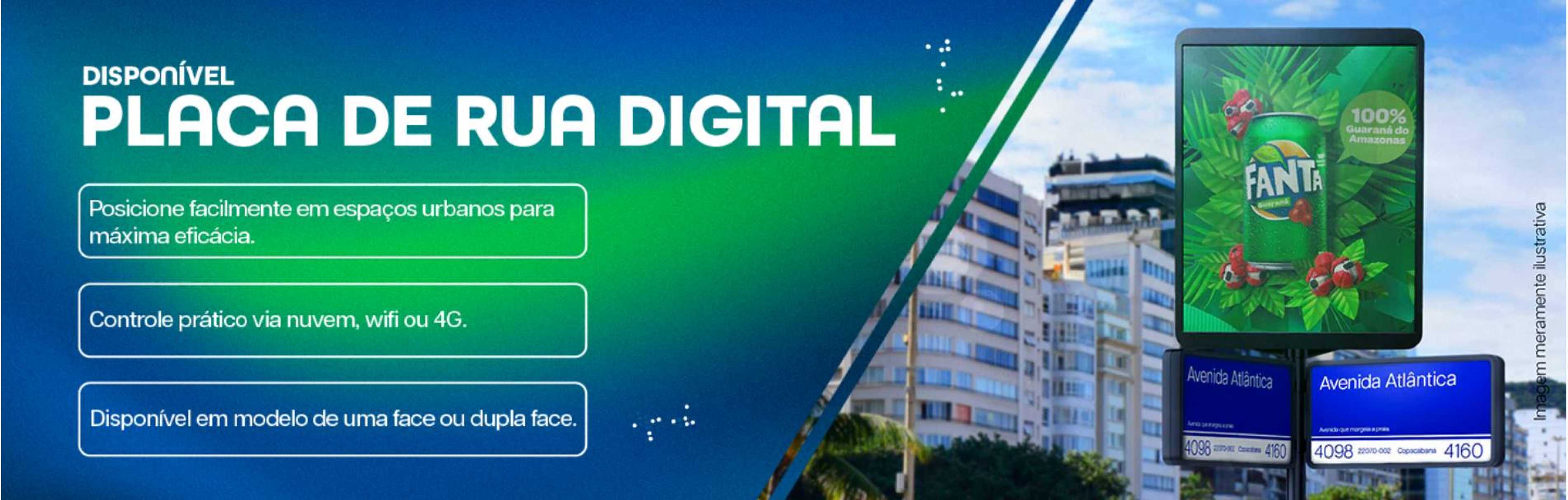 painel de led placa de rua digital