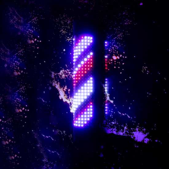 Barber Pole De LED Diversos Efeitos de Iluminação 82cm Barber Pole De LED Diversos Efeitos de Iluminação 82cm