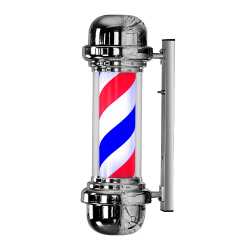 Barber Pole de Led, Poste De Barbearia 68cm