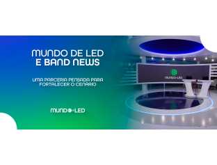 Mundo de LED e Band News: Painéis no Estúdio