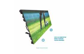 Painel Gabinete LED P5 96cm x 96cm Full Color Outdoor Para Lateral De Campo