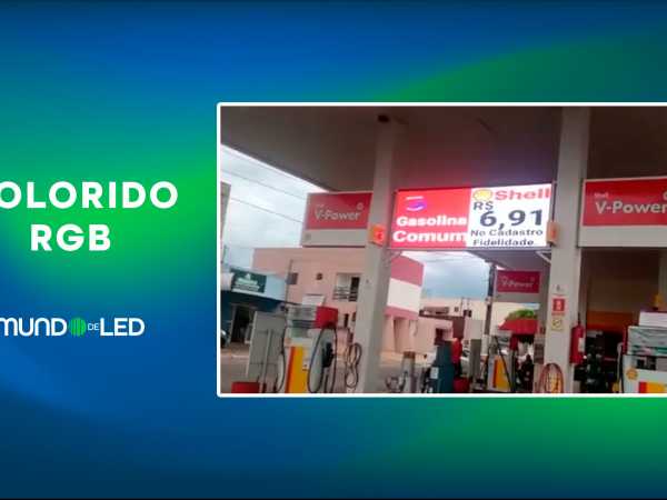 Painel De LED Full Color Para Postos De Gasolina