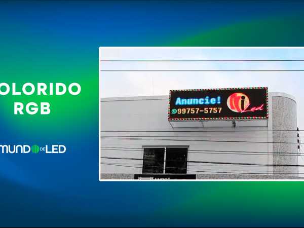 Painel de LED 3m x 1m RGB outdoor P10 SMD colorido Full color