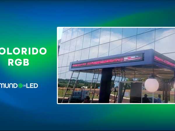 Painel de LED Luminoso RGB Colorido P10