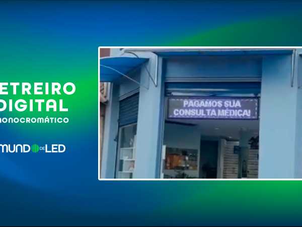 Painel de LED Monocromático Cor Branco
